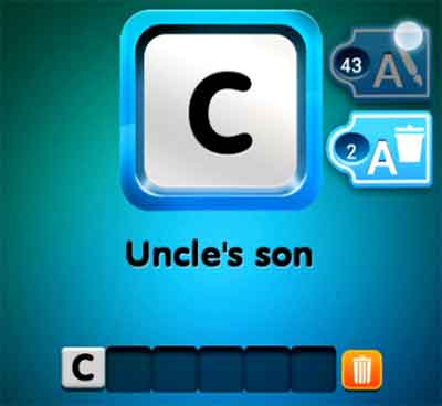 One Clue Answer Cousin 4 Pics 1 Word Daily Puzzle Answers