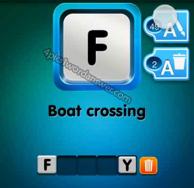 One Clue Boat Crossing Answer 4 Pics 1 Word Daily Puzzle Answers