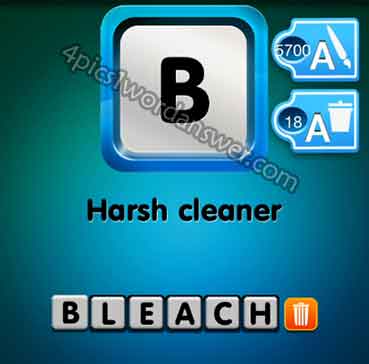 One Clue Harsh Cleaner Answer 4 Pics 1 Word Daily Puzzle Answers