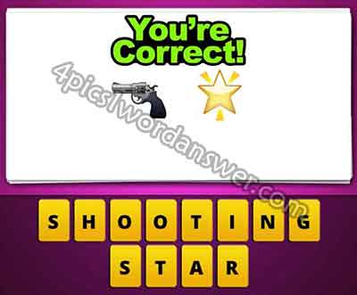 guess the emoji gun and star