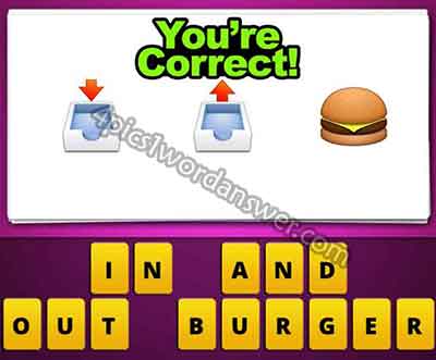 guess the emoji burger and trays