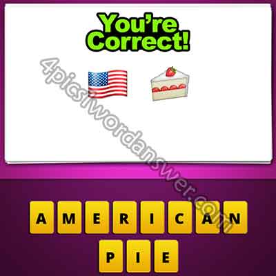 Guess The Emoji American Flag And Cake 4 Pics 1 Word Daily Puzzle Answers - guess the famous character roblox answers flags